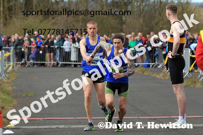 Senior mens 2023 Elswick Harriers Road Relays, Albamarle Barrack Airfield, Ouston, Northumberland. Photo: David T. Hewitson/Sports for All Pics